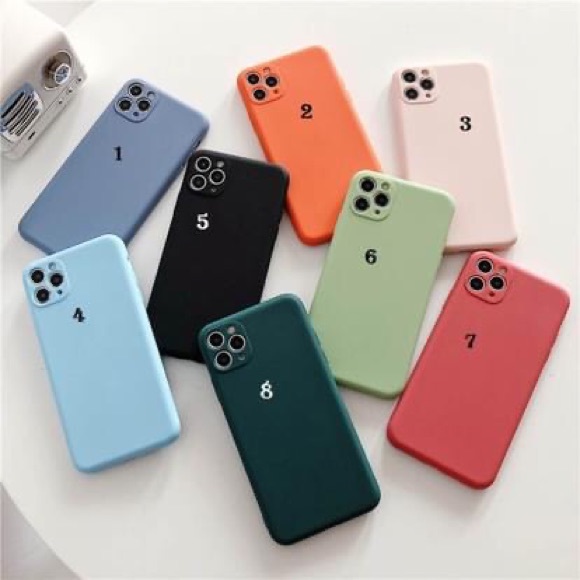 8Pcs Soft Silicone Phone Case iPhone 11,XR Matte - Picture 9 of 9